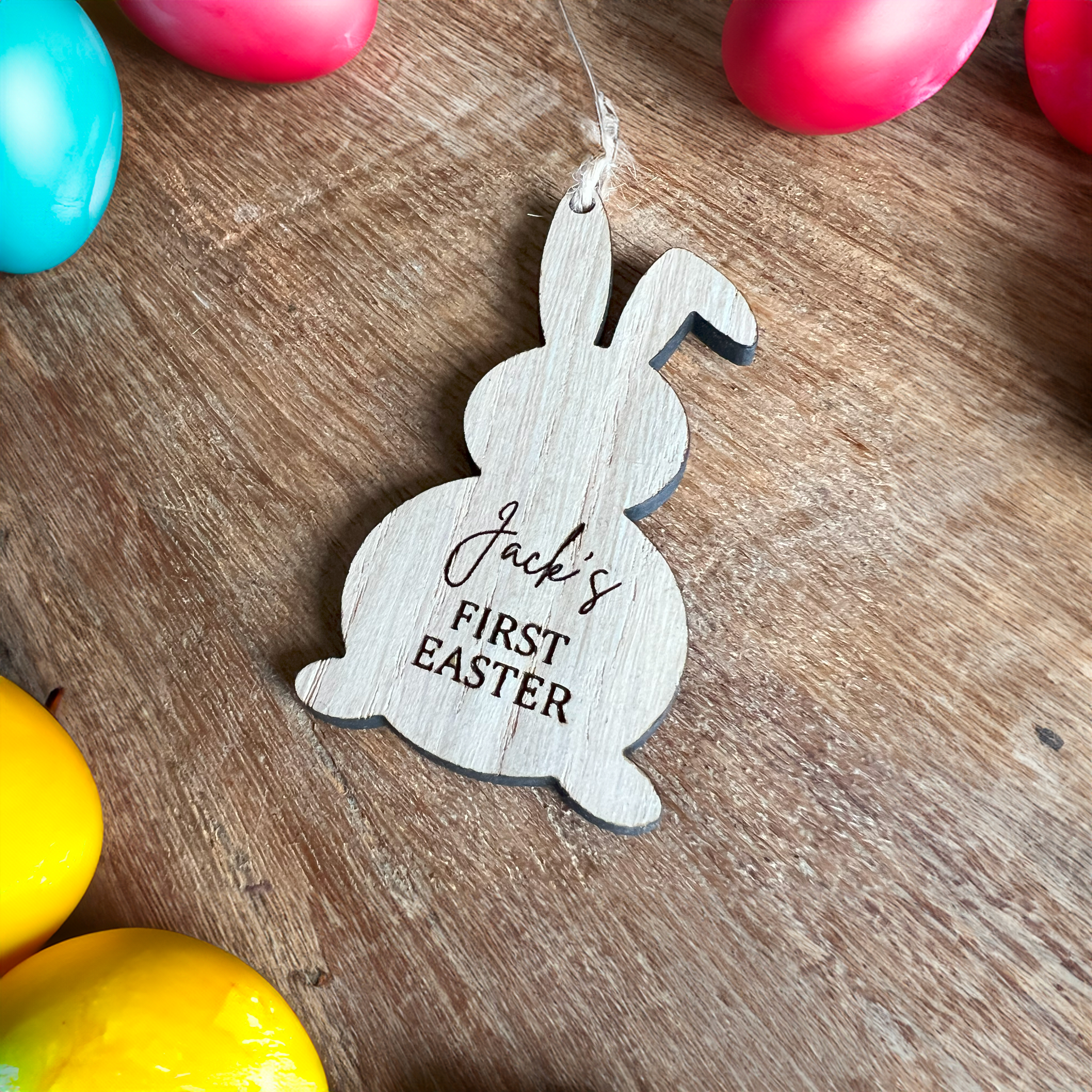 Easter Bunny Basket Tag - Personalised Santa Letter Background